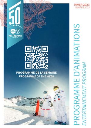 Affiche Qr Code Sociopros Programme des animations - Hiver 22/23