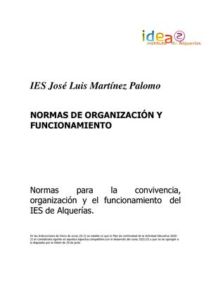 Nof Ies José Luis Martínez Palomo 22 23
