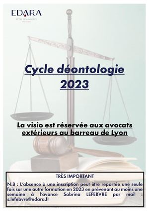 Cycle Deonto 2023 Avec Bulletin 060123