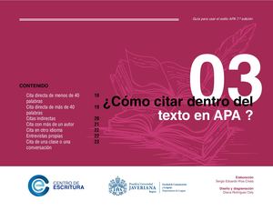 03 Cómo Citar Dentro Del Texto En Apa