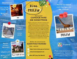 Folleto Turismo Trelew - Chubut