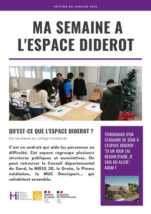 Magazine ESS : Semaine des métiers à l'Espace Diderot