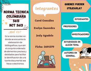 Norma Técnica Colombiana 5613