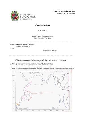 Oceano Indico Circulacion Oceanica