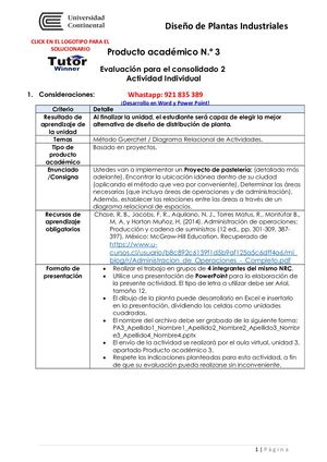 Tw Diseño De Plantas Industriales Dpi Pa3 2023 (Tarea) V 2