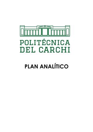 Plan Analítico