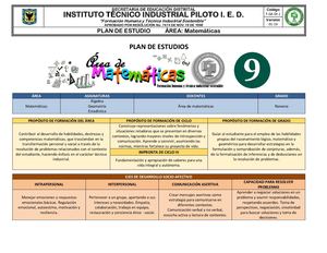 Matemáticas 9 2025 3p