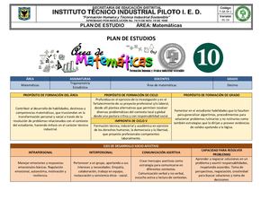 Matemáticas 10 2025 3p