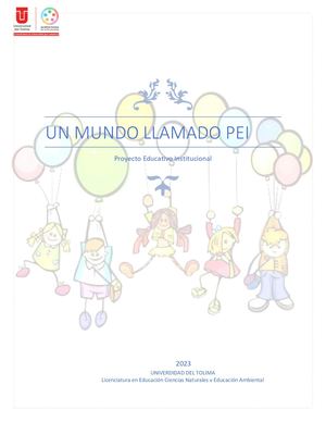 Proyecto Educativo Institucional