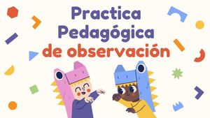 Practica pedagógica de observación.