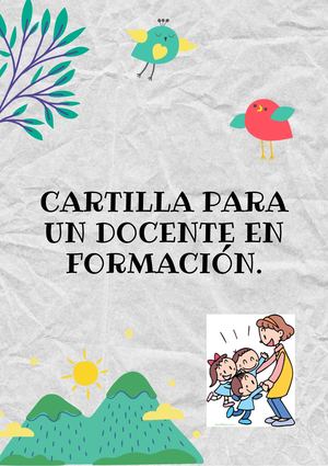 Cartilla Para Un Docente En Formación