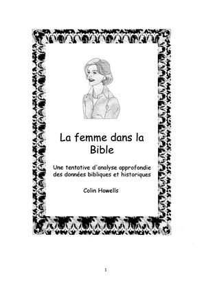 Le Rôle De La Femme Dans La Bible