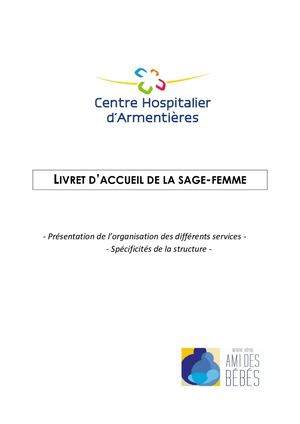 Livret d'accueil Sage Femme