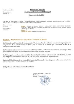 Compte Rendu Cm 02 02 2023