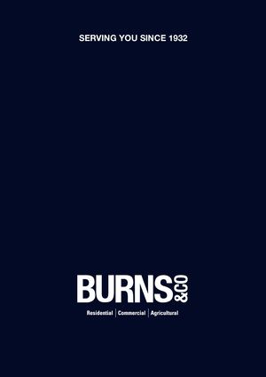 Burns & Co Maghera Brochure
