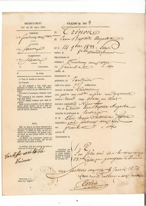 AMFAR NUM Recensement militaire 1853 de Fontenay-aux-Roses