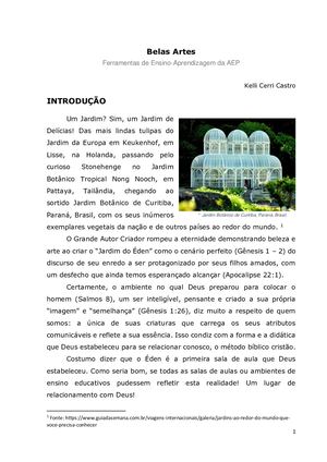 Belas Artes - Ferramentas de Ensino-Aprendizagem da AEP