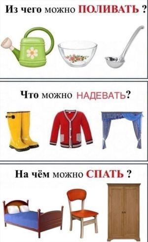 Назначение предметов