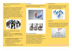 Que Es La Administración Deportiva