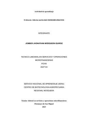 Siclo #2 Evidencia 1