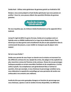 Zooba Hack - Utilisez Notre Générateur De Gemmes Gratuit Sur Android Et I OS