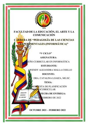 Planificación Microcurricular La División