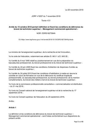 Référentiel Bts Mco