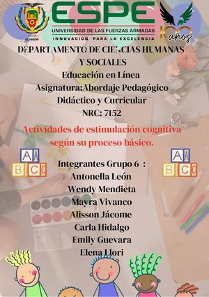 Manual de actividades cognitivas