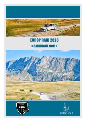 Dossier Sponsoring Europ'Raid 2023
