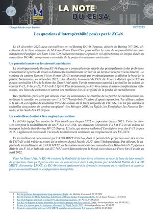 LA NOTE DU CESA N°471