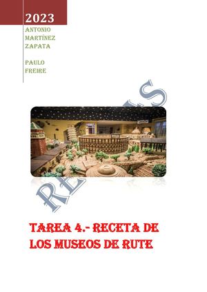 Recetas De Los Museos Rute