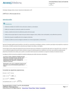Capítulo 1 Microscopia De Luz