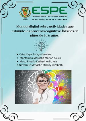 Actividades Del Área Cognitiva