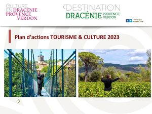 Plan d'actions Tourisme & culture 2023 - Dracénie Provence Verdon Tourisme