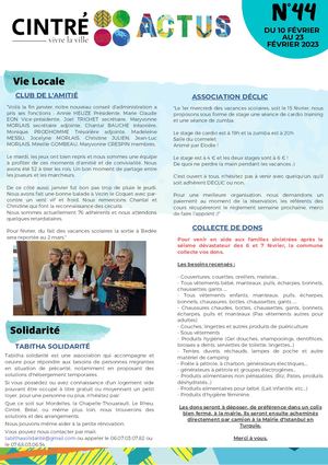 Cintré Actus N°44