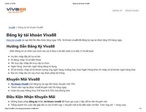 Viva88 - Khám Phá Thế Giới Giải Trí Cá Cược Đỉnh Cao