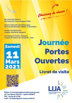 Livret Journée Portes Ouvertes 2023