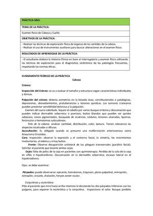 Práctica Ojos, Oídos, Nariz Y Garganta