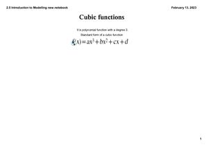 Calaméo - 2 5 Cubic , Power And Exponential Functions