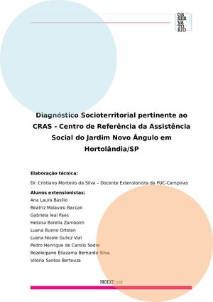 Relatório Cras Hortolândia