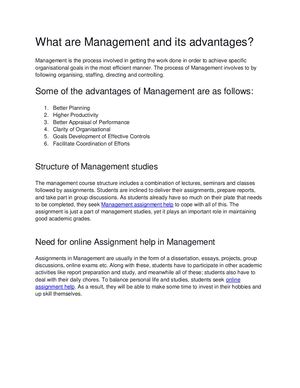Management