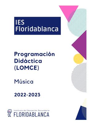 Música Lomce Pd 2022 2023