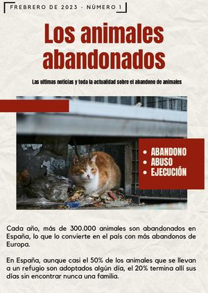 Los animales abandonados