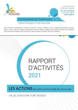Rapport d'activités CCVDFB 2021