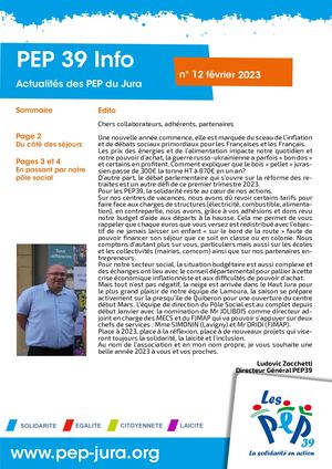 Lettre d'information des PEP 39 n°12
