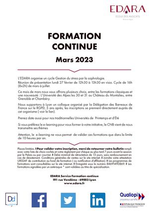 Bulletin Avec E Learning 2023