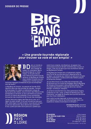 Dossier de presse Big Bang de l'emploi