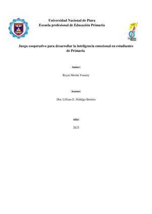 Juego Cooperativo Para Mejorar La Inteligencia Emocional En Los Estudiantes