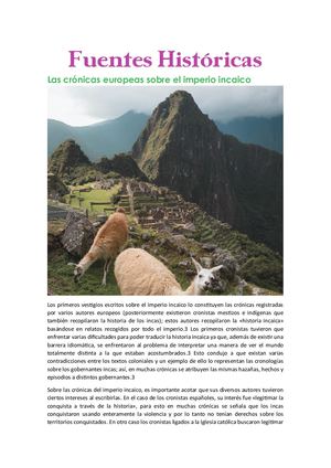 Fuentes Históricas