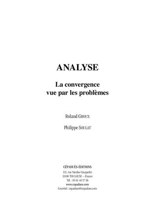 Extrait 1948 Analyse : la convergence vue par les problèmes